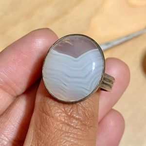 Natural stone ring